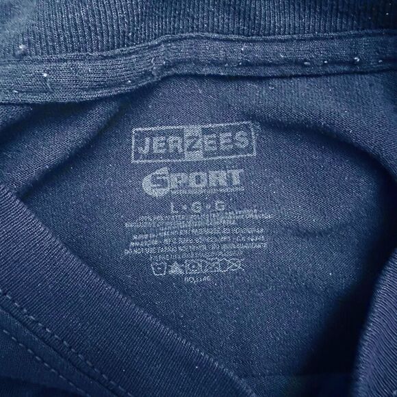 Jerzees Sport Crew Neck The Players Soccer Academy Short Sleeve Tee Navy Large - Picture 4 of 4